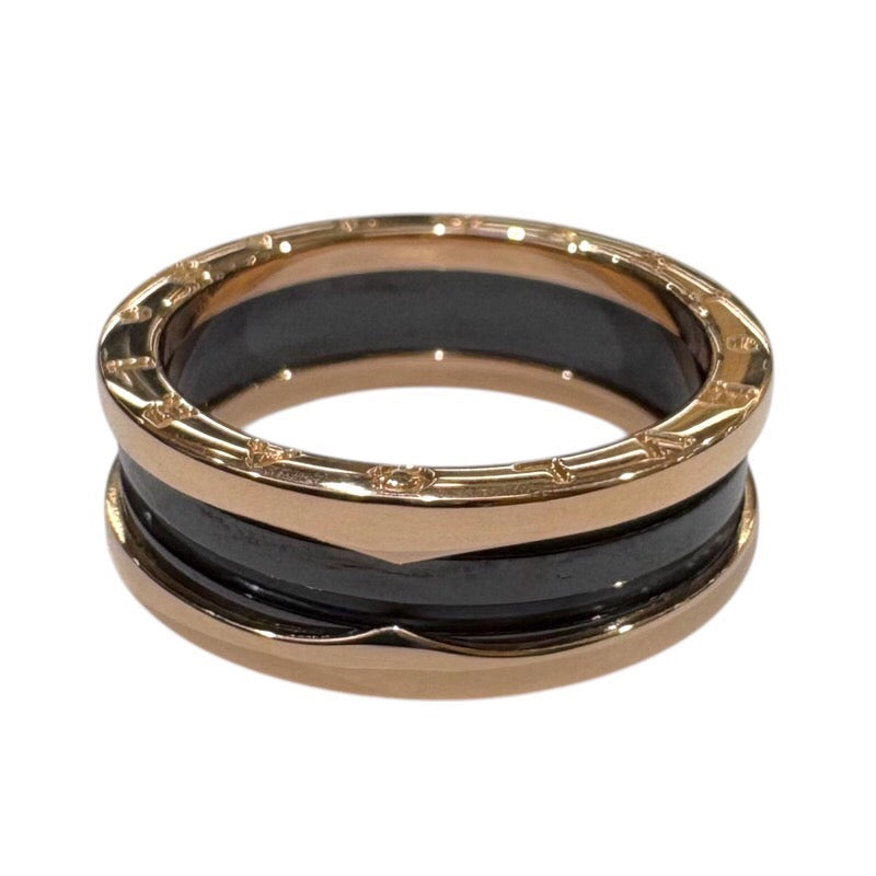 ブルガリ BVLGARI ビーゼロワンリング 2バンド 750PG ジュエリー