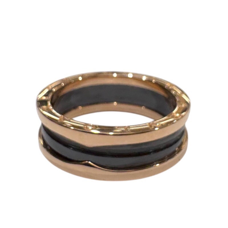 ブルガリ BVLGARI ビーゼロワンリング 2バンド 750PG ジュエリー