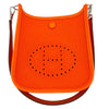 エルメス HERMES ネオエヴリンTPM W刻 オレンジ SV金具 トワル レディース ショルダーバッグ