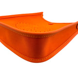 エルメス HERMES ネオエヴリンTPM W刻 オレンジ SV金具 トワル レディース ショルダーバッグ