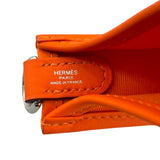 エルメス HERMES ネオエヴリンTPM W刻 オレンジ SV金具 トワル レディース ショルダーバッグ
