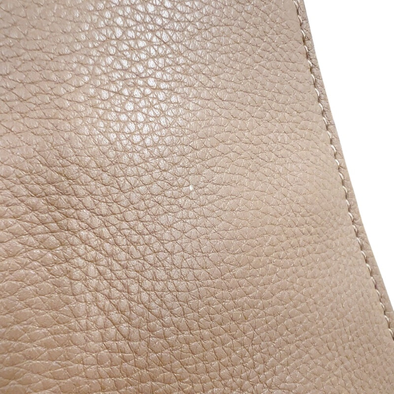 グッチ GUCCI バンプー　2WAYバッグ 370829 ベージュ　シルバー金具 レザー レディース ショルダーバッグ