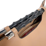 グッチ GUCCI バンプー　2WAYバッグ 370829 ベージュ　シルバー金具 レザー レディース ショルダーバッグ