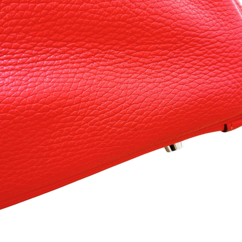 エルメス HERMES リンディ30 X刻 ルージュトマト/SV金具 トリヨン レディース ショルダーバッグ