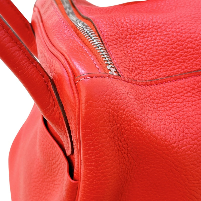 エルメス HERMES リンディ30 X刻 ルージュトマト/SV金具 トリヨン レディース ショルダーバッグ
