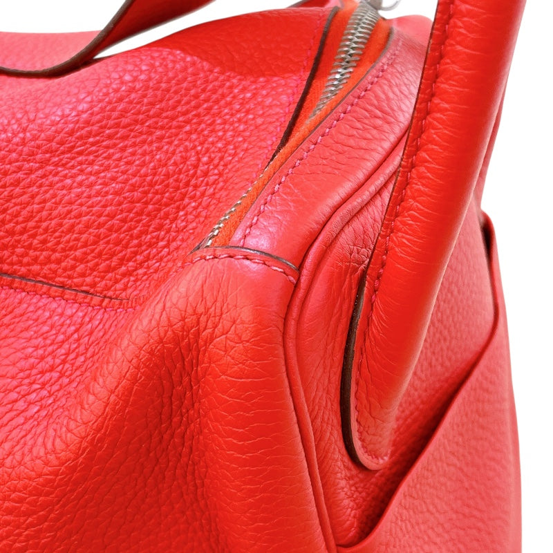 エルメス HERMES リンディ30 X刻 ルージュトマト/SV金具 トリヨン レディース ショルダーバッグ
