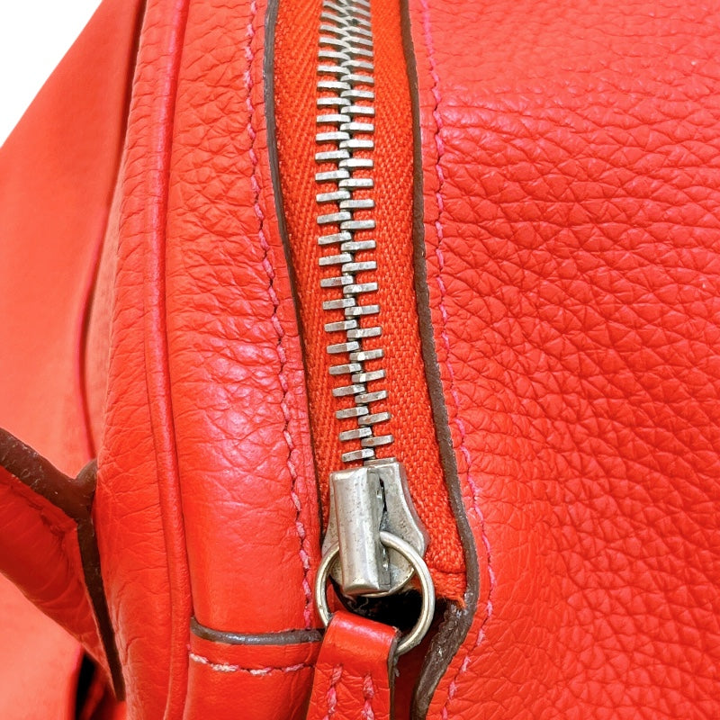 エルメス HERMES リンディ30 X刻 ルージュトマト/SV金具 トリヨン レディース ショルダーバッグ