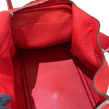 エルメス HERMES リンディ30 X刻 ルージュトマト/SV金具 トリヨン レディース ショルダーバッグ