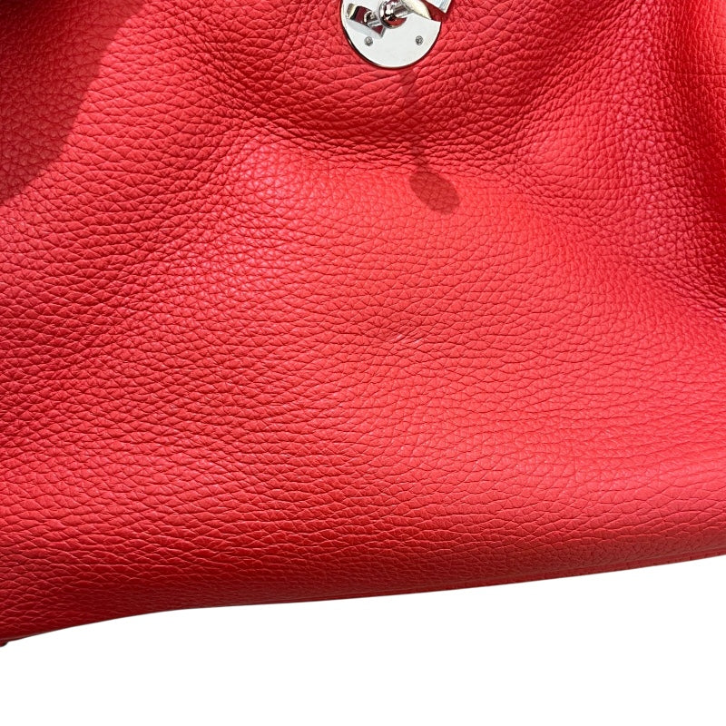 エルメス HERMES リンディ30 X刻 ルージュトマト/SV金具 トリヨン レディース ショルダーバッグ