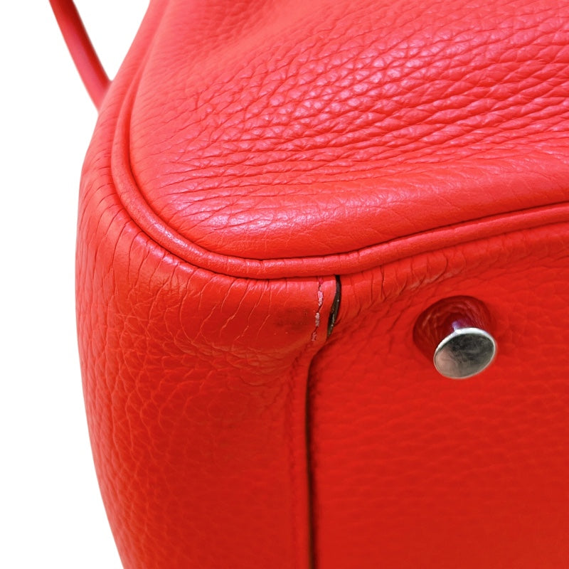 エルメス HERMES リンディ30 X刻 ルージュトマト/SV金具 トリヨン レディース ショルダーバッグ