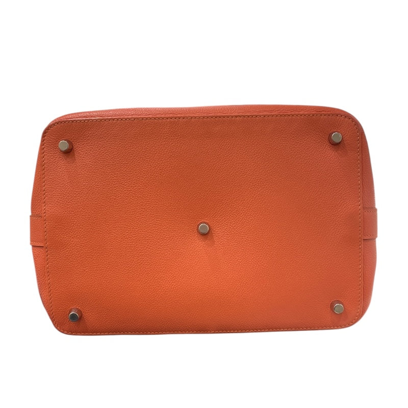 エルメス HERMES ツールボックス26 ▢R刻 フラミンゴ/シルバー金具 エバーカラー レディース ハンドバッグ