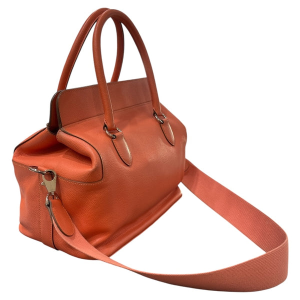 エルメス HERMES ツールボックス26 ▢R刻 フラミンゴ/シルバー金具 エバーカラー レディース ハンドバッグ