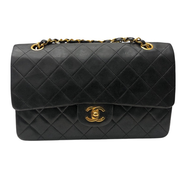 シャネル CHANEL マトラッセ25 A01112 ブラック/ゴールド金具 ラム レディース ショルダーバッグ