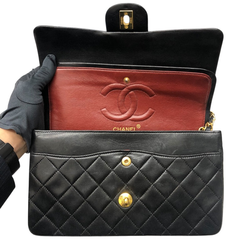 シャネル CHANEL マトラッセ25 A01112 ブラック/ゴールド金具 ラム レディース ショルダーバッグ