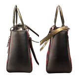 クリスチャン・ディオール Christian Dior レディディオールミディアム メタリックシルバー×カーキ ラム/エナメル レディース ハンドバッグ