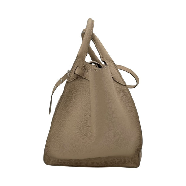 セリーヌ CELINE ビッグバッグスモール ロング ストラップ 189313 グレージュ レザー レディース ショルダーバッグ