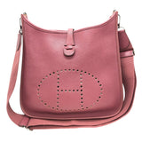 エルメス HERMES エヴリン3PM □O ローズウッド×SV金具 トリヨン レディース ショルダーバッグ
