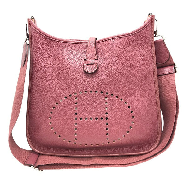 エルメス HERMES エヴリン3PM □O ローズウッド×SV金具 トリヨン レディース ショルダーバッグ