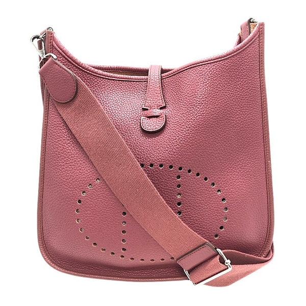 エルメス HERMES エヴリン3PM □O ローズウッド×SV金具 トリヨン レディース ショルダーバッグ