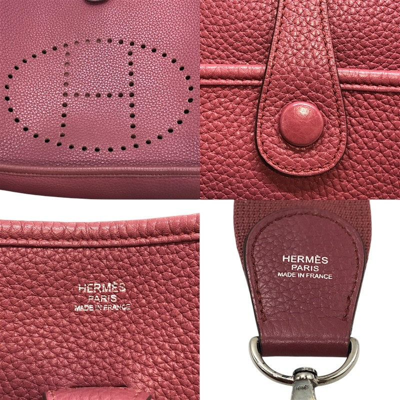 エルメス HERMES エヴリン3PM □O ローズウッド×SV金具 トリヨン レディース ショルダーバッグ