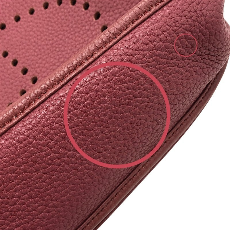 エルメス HERMES エヴリン3PM □O ローズウッド×SV金具 トリヨン レディース ショルダーバッグ