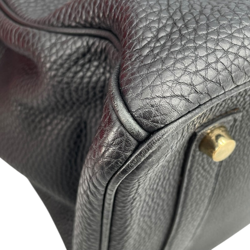 エルメス HERMES バーキン35 □J刻 ブラック GD金具 トリヨン レディース トートバッグ