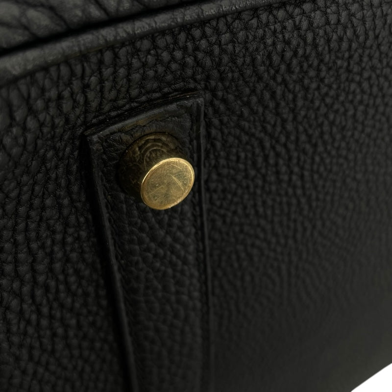エルメス HERMES バーキン35 □J刻 ブラック GD金具 トリヨン レディース トートバッグ