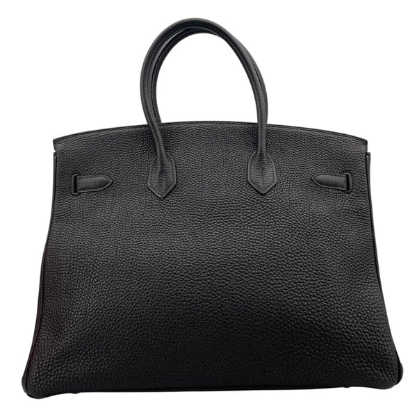 エルメス HERMES バーキン35 □J刻 ブラック GD金具 トリヨン レディース トートバッグ