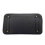エルメス HERMES バーキン35 □J刻 ブラック GD金具 トリヨン レディース トートバッグ