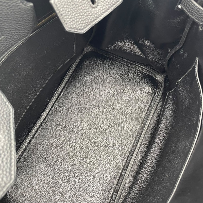エルメス HERMES バーキン35 □J刻 ブラック GD金具 トリヨン レディース トートバッグ