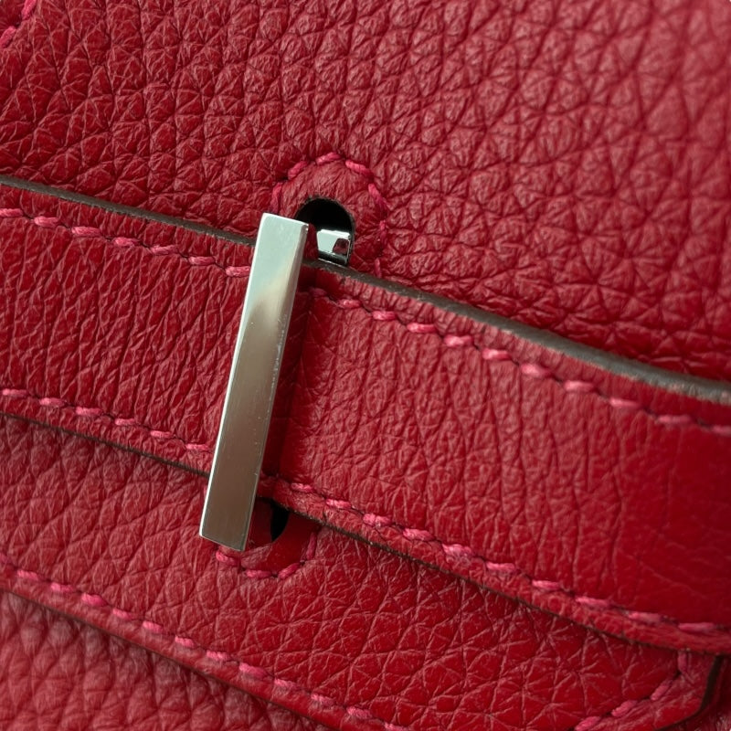 エルメス HERMES バーキン30 T刻印 ルージュカザック SV金具 トリヨン レディース ハンドバッグ