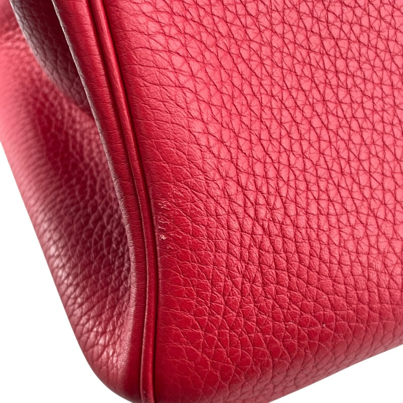 エルメス HERMES バーキン30 T刻印 ルージュカザック SV金具 トリヨン レディース ハンドバッグ