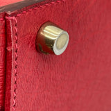 エルメス HERMES ケリー28 外縫い □K刻 ルージュヴィフ GD金具 オーストリッチ レディース ハンドバッグ