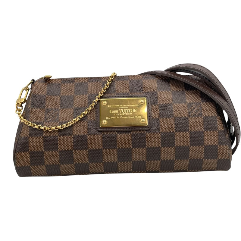 ルイ・ヴィトン LOUIS VUITTON エヴァ N55213 エベヌ ダミエ・キャンバス/レザー レディース ショルダーバッグ