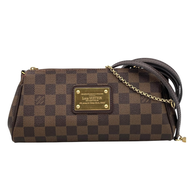 ルイ・ヴィトン LOUIS VUITTON エヴァ N55213 エベヌ ダミエ・キャンバス/レザー レディース ショルダーバッグ