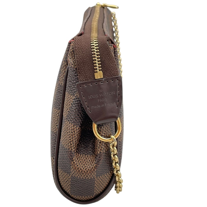 ルイ・ヴィトン LOUIS VUITTON エヴァ N55213 エベヌ ダミエ・キャンバス/レザー レディース ショルダーバッグ