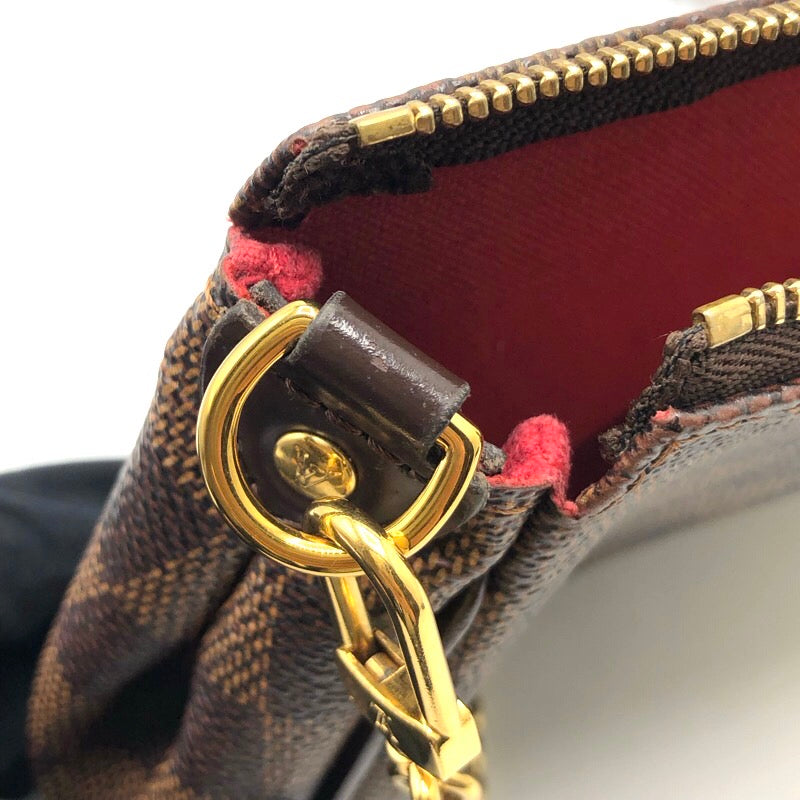ルイ・ヴィトン LOUIS VUITTON エヴァ N55213 エベヌ ダミエ・キャンバス/レザー レディース ショルダーバッグ