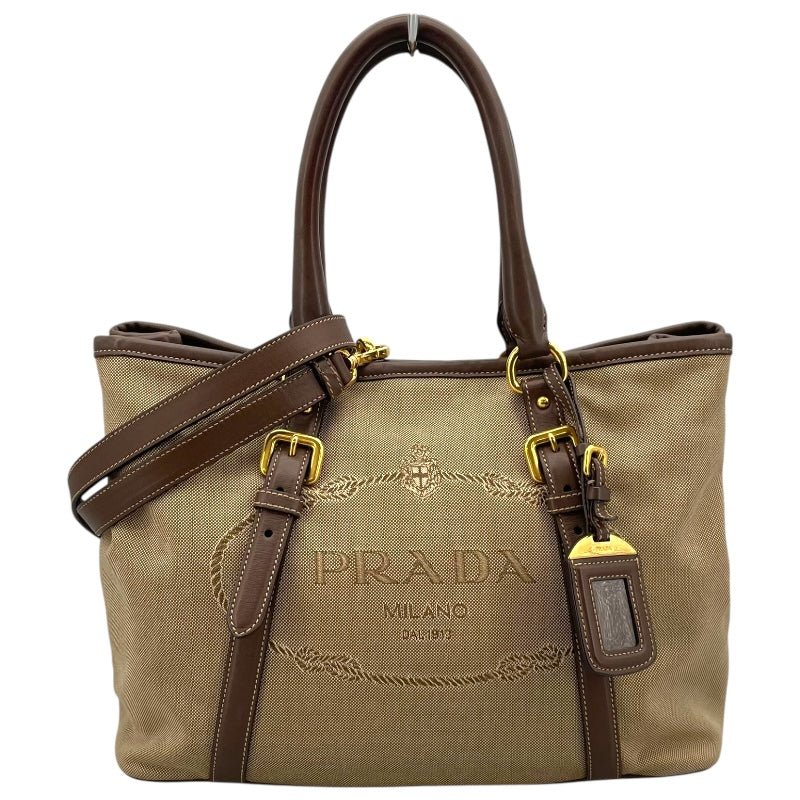 新品未使用品　PRADA ブラウンレザートートバッグ 楽天市場】【中古】 プラダ PRADA トートバッグ レザー ブラウン