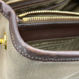 プラダ PRADA ロゴジャガード ハンドバッグ BN2832 ブラウン ゴールド金具 キャンバス/レザー レディース ショルダーバッグ