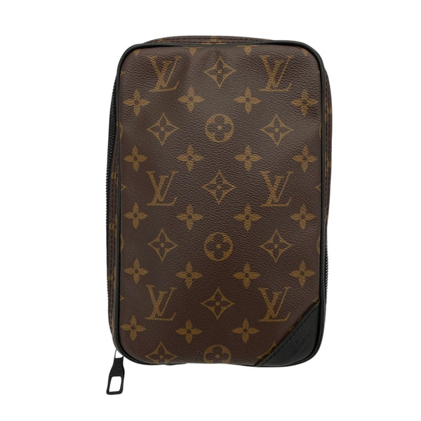 ルイ・ヴィトン LOUIS VUITTON ソーラーレイ ユティリティ サイドバッグ M44477 ブラウン モノグラム・マカサー メンズ ショルダーバッグ