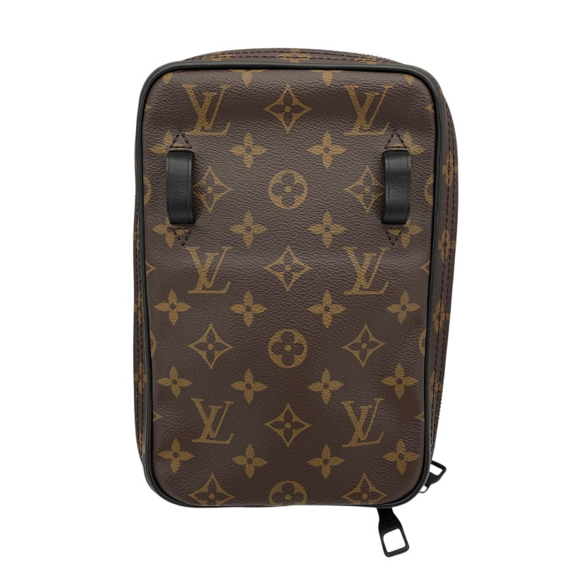 ルイ・ヴィトン LOUIS VUITTON ソーラーレイ ユティリティ サイドバッグ M44477 ブラウン モノグラム・マカサー メンズ ショルダーバッグ
