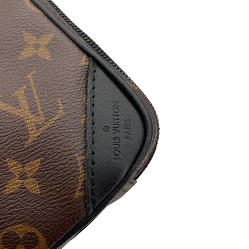 ルイ・ヴィトン LOUIS VUITTON ソーラーレイ ユティリティ サイドバッグ M44477 ブラウン モノグラム・マカサー メンズ ショルダーバッグ
