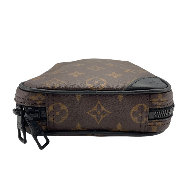 ルイ・ヴィトン LOUIS VUITTON ソーラーレイ ユティリティ サイドバッグ M44477 ブラウン モノグラム・マカサー メンズ ショルダーバッグ