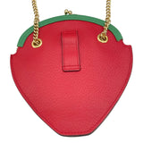 グッチ GUCCI ストロベリーポシェットショルダーバッグ 719725 グリーン/レッド レザー レディース ショルダーバッグ