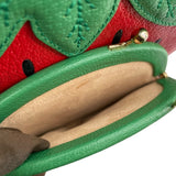 グッチ GUCCI ストロベリーポシェットショルダーバッグ 719725 グリーン/レッド レザー レディース ショルダーバッグ