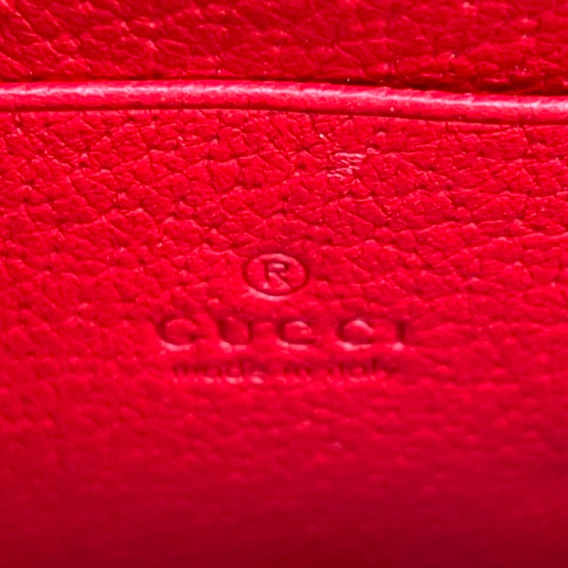 グッチ GUCCI ストロベリーポシェットショルダーバッグ 719725 グリーン/レッド レザー レディース ショルダーバッグ