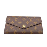 ルイ・ヴィトン LOUIS VUITTON ポルトフォイユ サラ M62235 ブラウン/ブルーオランプ モノグラム・キャンバス レディース 長財布