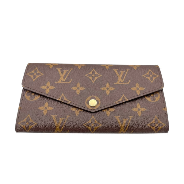 ルイ・ヴィトン LOUIS VUITTON ポルトフォイユ サラ M62235 ブラウン/ブルーオランプ モノグラム・キャンバス レディース 長財布