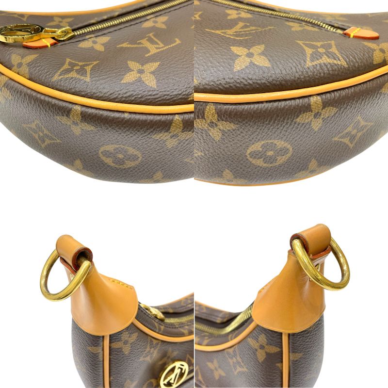 ルイ・ヴィトン LOUIS VUITTON ループ M81098 ブラウン モノグラム・キャンバス/レザー レディース ショルダーバッグ