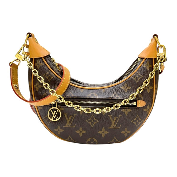 ルイ・ヴィトン LOUIS VUITTON ループ M81098 ブラウン モノグラム・キャンバス/レザー レディース ショルダーバッグ